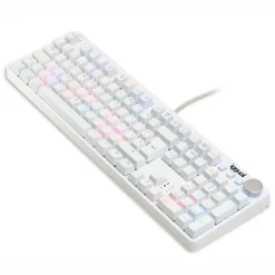 Teclado Iggual Pearl RGB Blanco