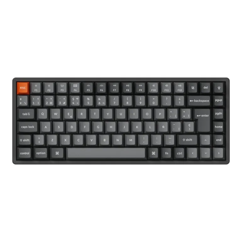 Teclado Keychron K2 Max Swappable RGB Backlight Aluminum Red Switch Negro
