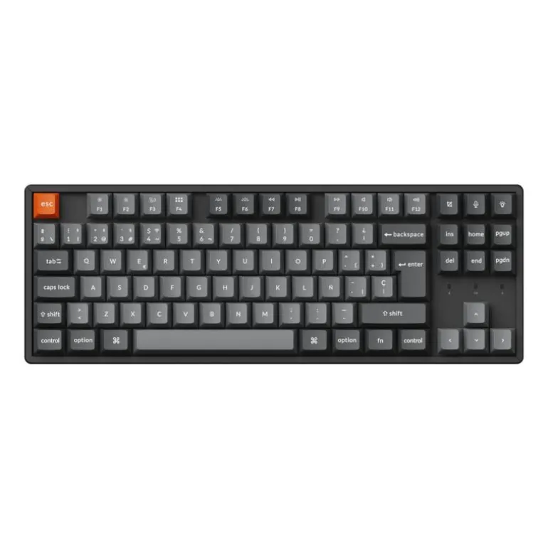 Teclado Keychron K8 Max Swappable Aluminum Brown Switch Negro
