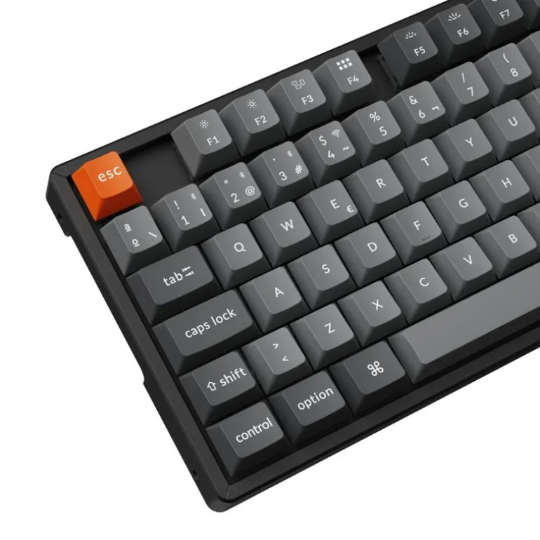 Teclado Keychron K8 Max Swappable Aluminum Brown Switch Negro