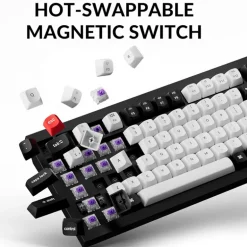 Teclado Keychron Q1 HE ISO-ES RGB He-Swappable Switch Gateron Nebula Versión Knob