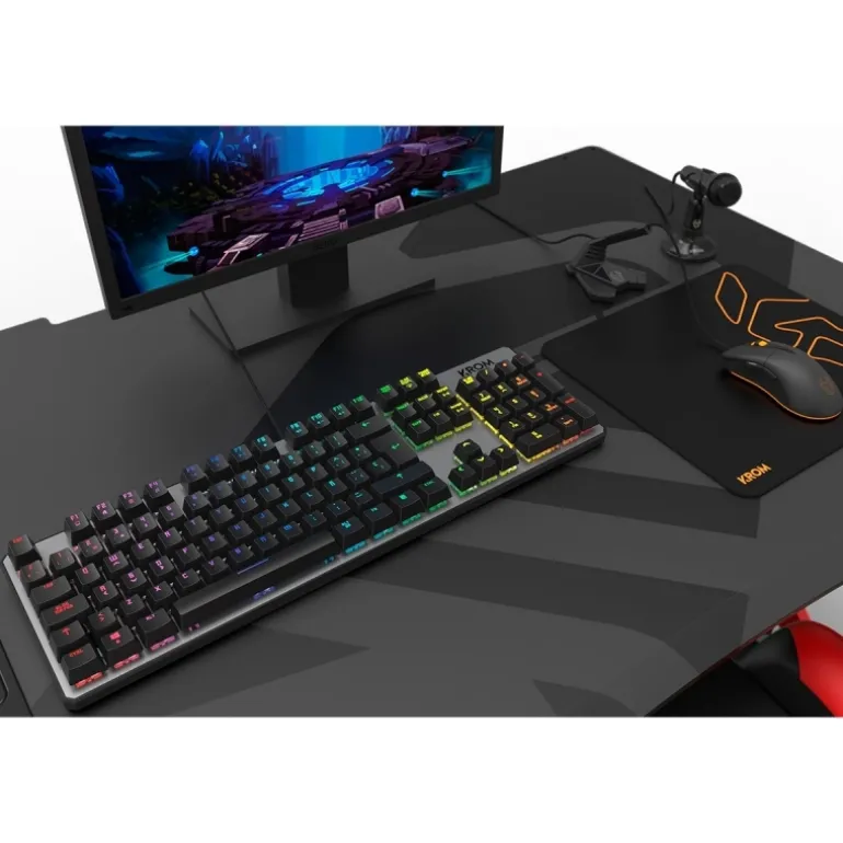 Teclado Krom KERNEL ISO-ES RGB Switch Red