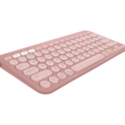 Teclado Logitech K380S Pebble Keys Bluetooth Rosa
