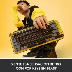 Teclado Logitech POP Keys Wireless Amarillo