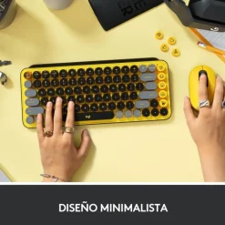 Teclado Logitech POP Keys Wireless Amarillo