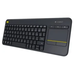 Teclado Logitech Wireless Touch Keyboard K400 Plus Negro