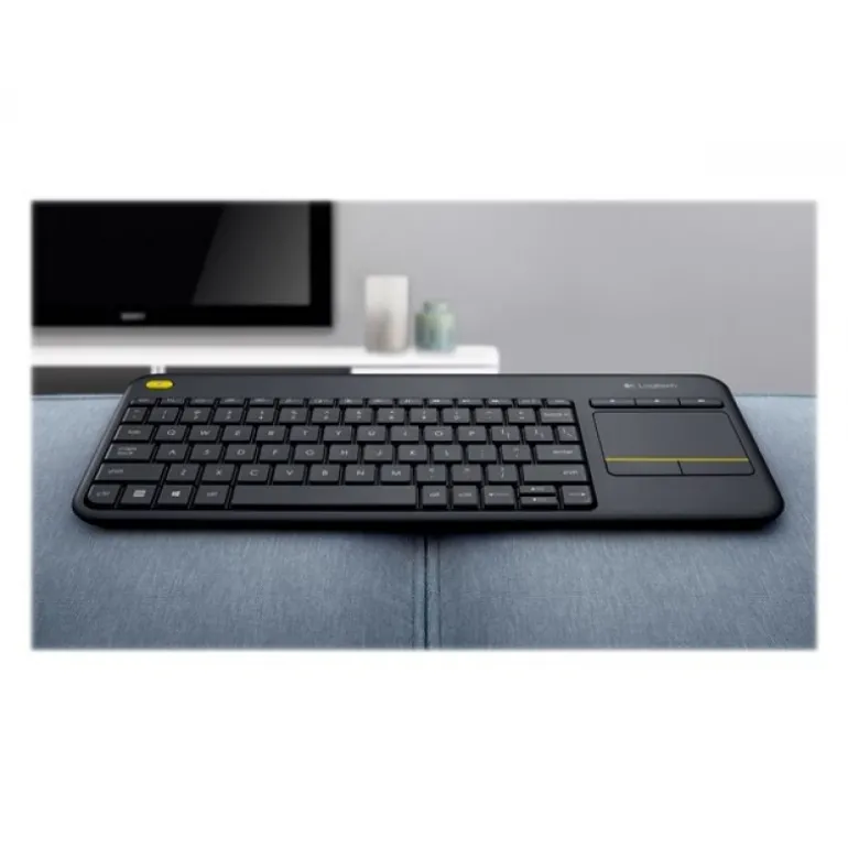 Teclado Logitech Wireless Touch Keyboard K400 Plus Negro