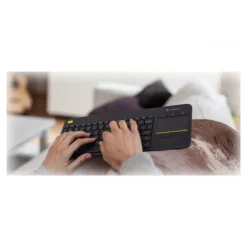 Teclado Logitech Wireless Touch Keyboard K400 Plus Negro