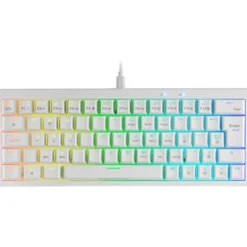 Teclado Mars Gaming MKMINIPRO ISO-ES RGB Hot-Swappable SKN Brown Switch Blanco