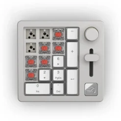 Teclado Numérico Glorious PC Master Race GMMK Wireless Numpad Fox Switches Gris