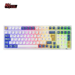 Teclado para Mac y Windows Royal Kludge RK98 ISO-ES Hot-Swappable Switch Brown Wireless Klein Blue