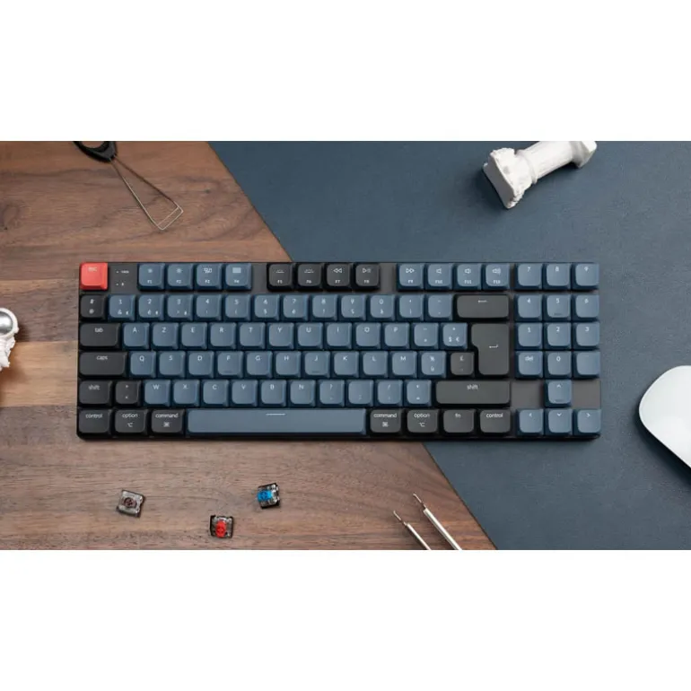 Teclado para Mac y Windows Keychron K13 Pro ISO-ES RGB Hot-Swappable Switch Low Profile Mechanical Brown Wireless