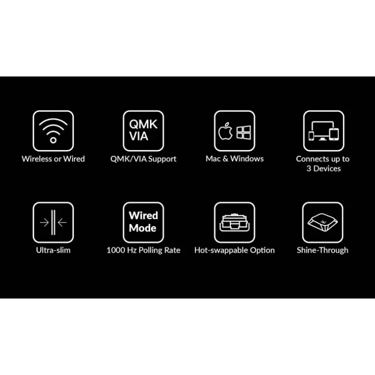 Teclado para Mac y Windows Keychron K13 Pro ISO-ES RGB Hot-Swappable Switch Low Profile Mechanical Brown Wireless