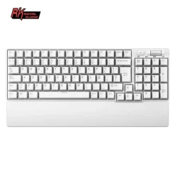 Teclado para Mac y Windows Royal Kludge RK96 ISO-ES Hot-Swappable Switch Brown Wireless Blanco