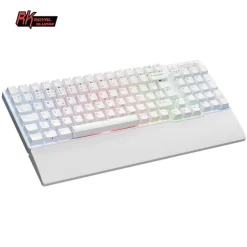 Teclado para Mac y Windows Royal Kludge RK96 ISO-ES Hot-Swappable Switch Brown Wireless Blanco