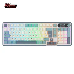 Teclado para Mac y Windows Royal Kludge RKS98 ISO-ES Hot-Swappable Switch Brown Wireless Light Cloud