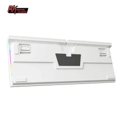 Teclado para Mac y Windows Royal Kludge RKR87 ISO-ES Hot-Swappable Switch Red Blanco