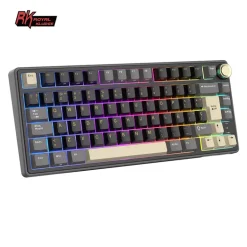 Teclado para Mac y Windows Royal Kludge R75 ISO-ES RGB Hot-Swappable Switch Silver Phantom