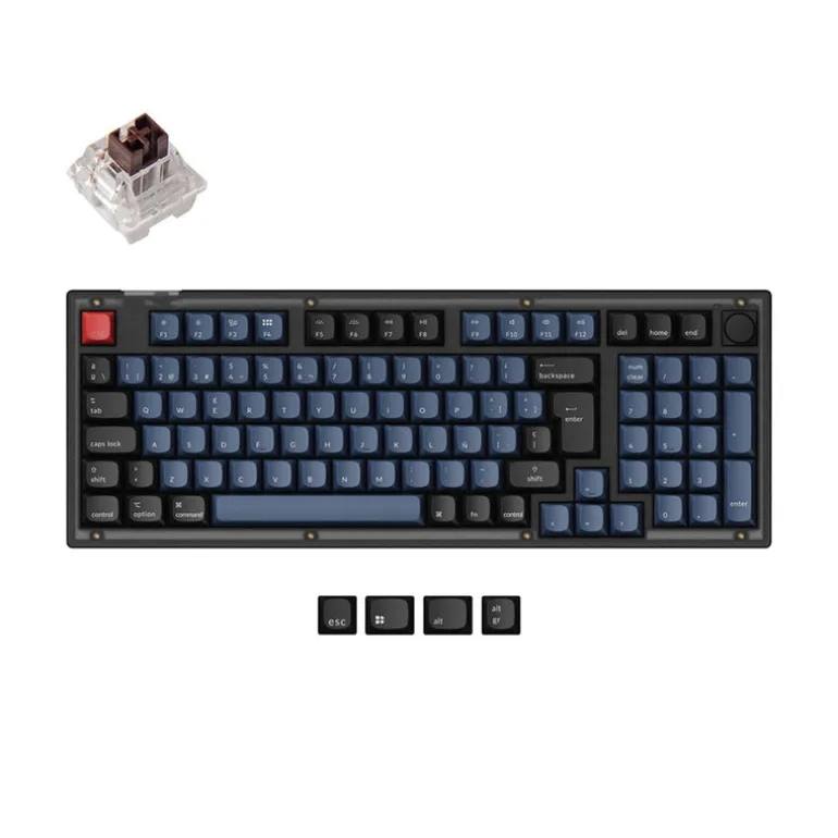 Teclado para Mac y Windows Keychron V5 ISO-ES RGB Hot-Swappable Switch K Pro Mechanical Brown