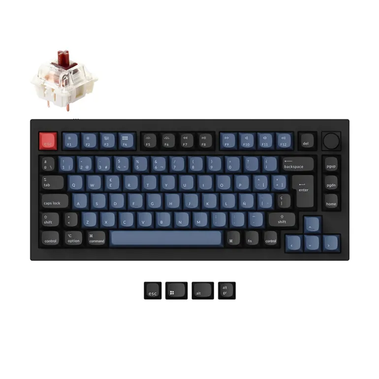 Teclado para Mac y Windows Keychron Q1 Knob ISO-ES Switch Gateron Pro Brown