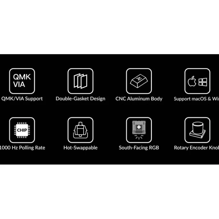 Teclado para Mac y Windows Keychron Q1 Knob ISO-ES Switch Gateron Pro Brown