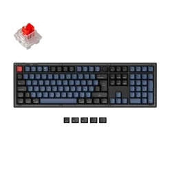 Teclado para Mac y Windows Keychron V6 ISO-ES RGB Hot-Swappable Switch K Pro Red
