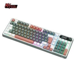 Teclado para Mac y Windows Royal Kludge RKS98 ISO-ES RGB Hot-Swappable Switch Brown Wireless Camping