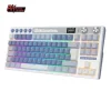 Teclado para Mac y Windows Royal Kludge RKM87 ISO-ES RGB Hot-Swappable Switch Beige Wireless Ocean Blue