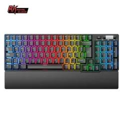 Teclado para Mac y Windows Royal Kludge RK96 ISO-ES Hot-Swappable Switch Brown Wireless Negro