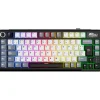 Teclado para Mac y Windows Royal Kludge RKL75 ISO-ES RGB Hot-Swappable Switch Beige Wireless Knight Black
