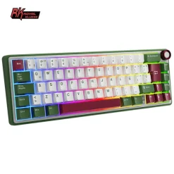 Teclado para Mac y Windows Royal Kludge RKR65 ISO-ES Hot-Swappable Switch Brown Green Sand