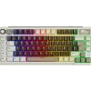 Teclado para Mac y Windows Royal Kludge RKL75 ISO-ES RGB Hot-Swappable Switch Beige Wireless Mokko Grey