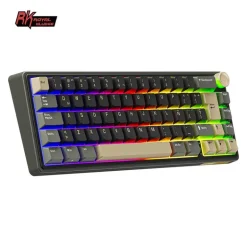 Teclado para Mac y Windows Royal Kludge RKR65 ISO-ES Hot-Swappable Switch Brown Phantom