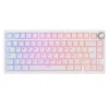 Teclado para Mac y Windows Royal Kludge RKR75 ISO-ES Hot-Swappable Switch Silver Speed White Edition