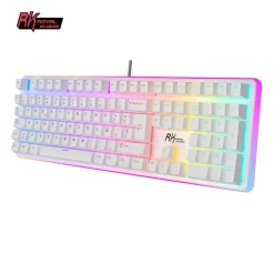 Teclado para Mac y Windows Royal Kludge RK918 ISO-ES RGB Switch Brown Blanco