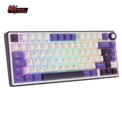 Teclado para Mac y Windows Royal Kludge RKR75 ISO-ES Hot-Swappable Switch Silver Speed Blackberry