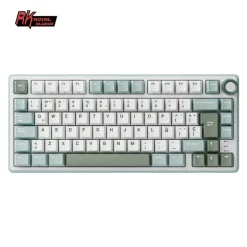 Teclado para Mac y Windows Royal Kludge RKR75 ISO-ES Hot-Swappable Switch Silver Speed Skycyan