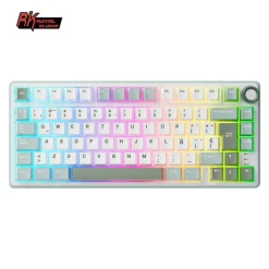Teclado para Mac y Windows Royal Kludge RKR75 ISO-ES Hot-Swappable Switch Silver Speed Skycyan