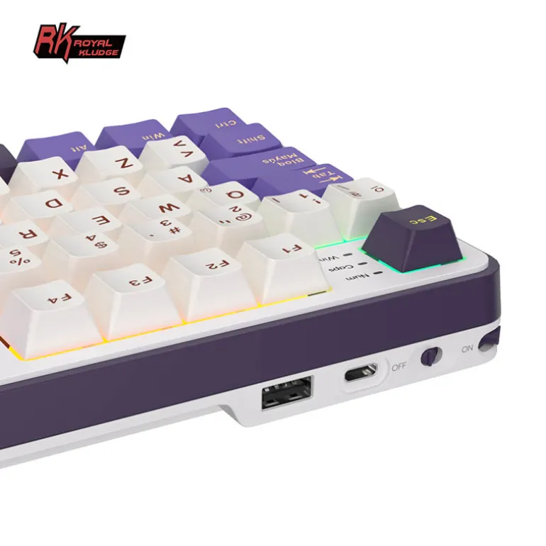 Teclado para Mac y Windows Royal Kludge RKS98 ISO-ES Hot-Swappable Switch Brown Wireless Blackberry