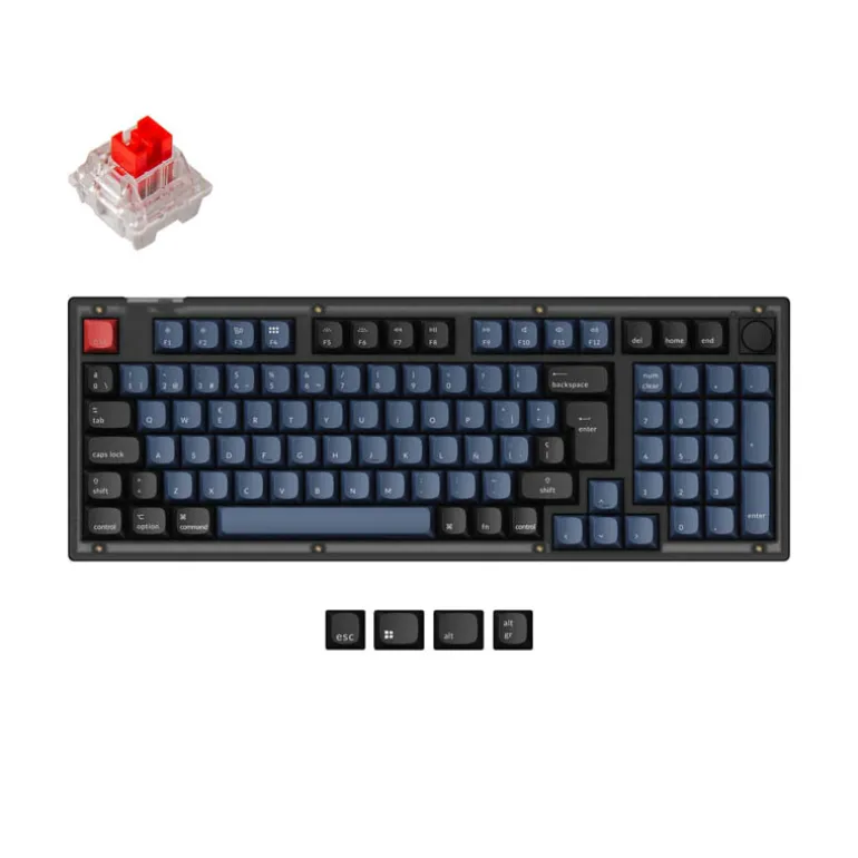 Teclado para Mac y Windows Keychron V5 ISO-ES RGB Hot-Swappable Switch K Pro Mechanical Red