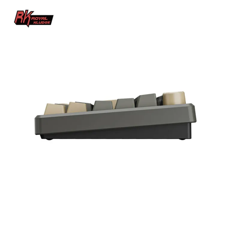 Teclado para Mac y Windows Royal Kludge RKM75 ISO-ES Hot-Swappable Switch Silver Speed Wireless Phantom