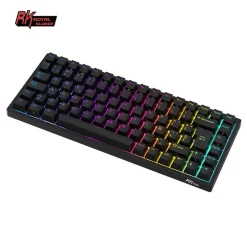Teclado para Mac y Windows Royal Kludge RK84 ISO-ES Hot-Swappable Switch Red Wireless Negro