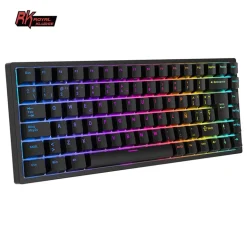 Teclado para Mac y Windows Royal Kludge RK84 ISO-ES Hot-Swappable Switch Red Wireless Negro