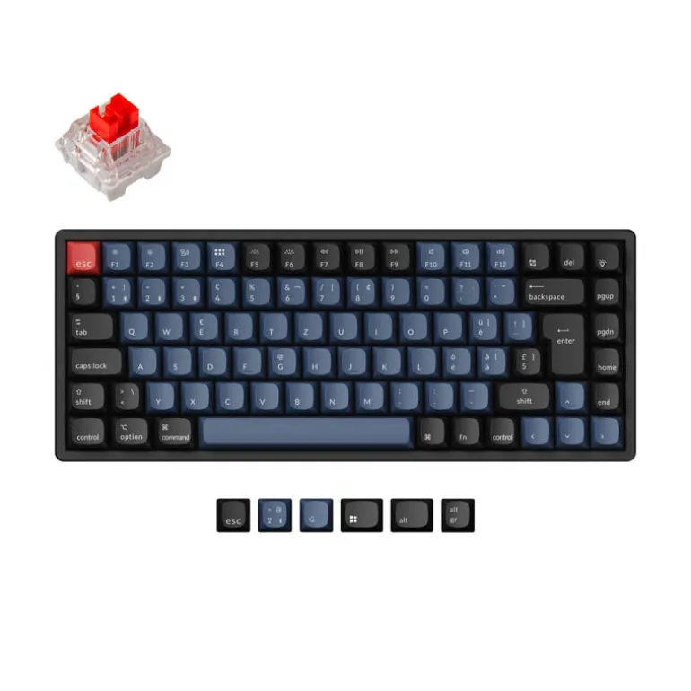 Teclado para Mac y Windows Keychron K2 Pro ISO-ES RGB Hot-Swappable Switch K Pro Mechanical Red Wireless