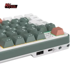 Teclado para Mac y Windows Royal Kludge RKS98 ISO-ES RGB Hot-Swappable Switch Chartreuse Wireless Camping