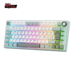 Teclado para Mac y Windows Royal Kludge RKR75 ISO-ES Hot-Swappable Switch Brown Skycyan