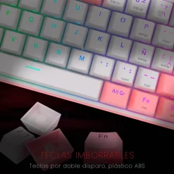 Teclado Redragon Fizz Pro K616 Gaming RGB Switch Red Blanco