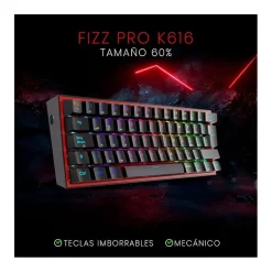 Teclado Redragon Fizz Pro K616 Gaming RGB Switch Red Negro