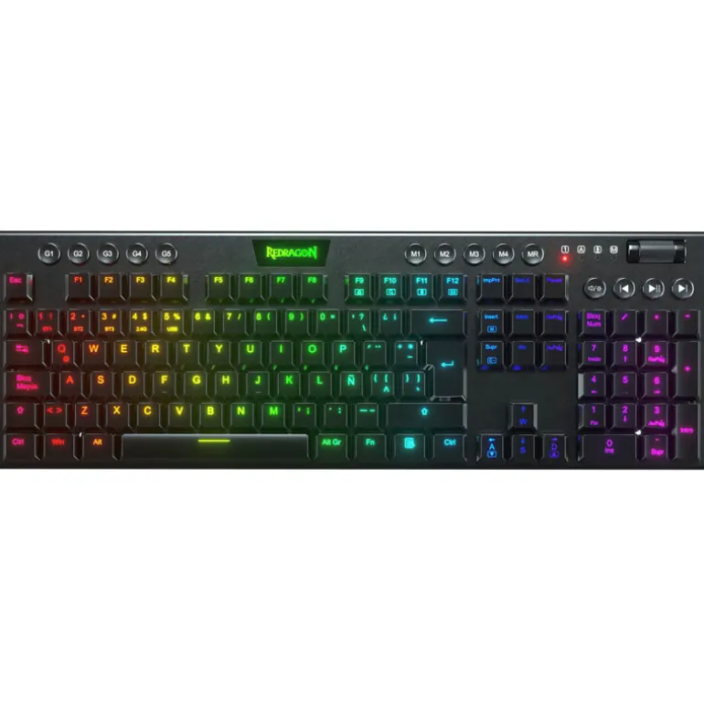 Teclado Redragon HORUS Gaming Wireless RGB Red Switch Negro