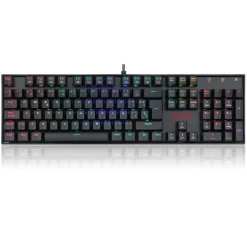 Teclado Redragon Mitra Gaming RGB Red Switch Negro